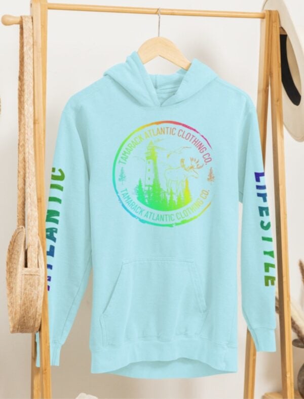 Atlantic Lifestyle Rainbow Logo| Hooded Sweatshirt - Image 4