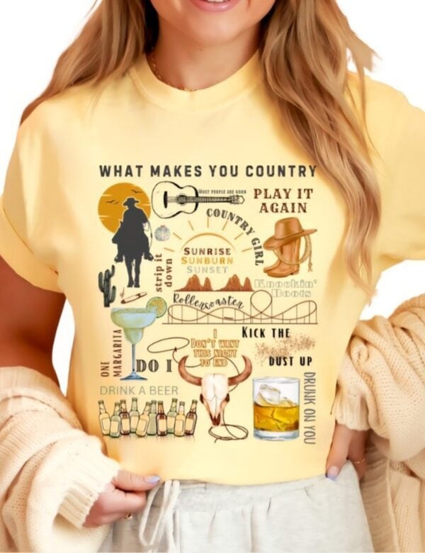 Luke Bryan Country Songs| Comfort Colors Tee| Butter