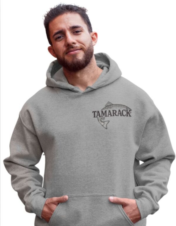 Hook and Line State Of Mind| Hooded Sweatshirt| Sport Grey - Image 2