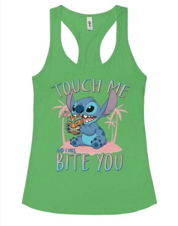 Touch Me and I Will Bite You| Next Level Tank| Kelly Green