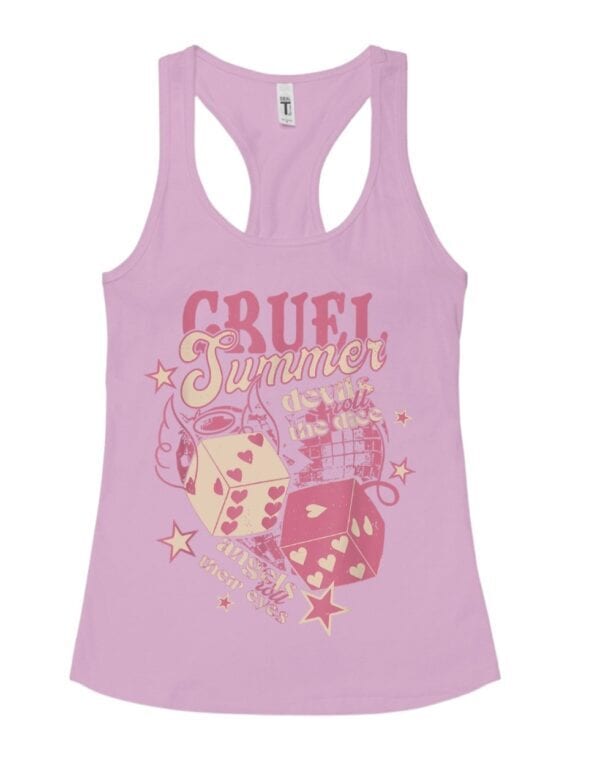 Cruel Summer| Next Level Racerback Tank| Lilac