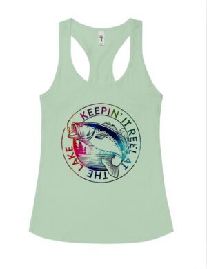 Keeping It Real At The Lake| Next Level Tank| Mint
