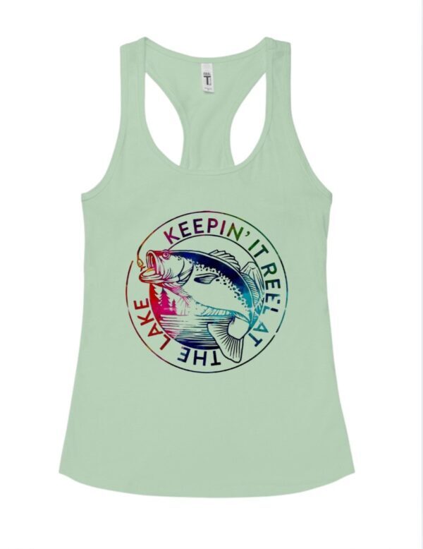 Keeping It Real At The Lake| Next Level Tank| Mint
